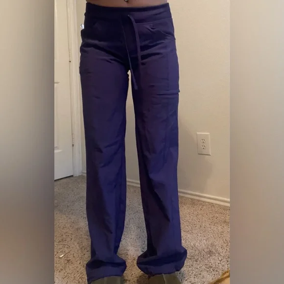 RIB-KNIT DRAWSTRING WAIST SCRUB PANT XS infinity by Cherokee